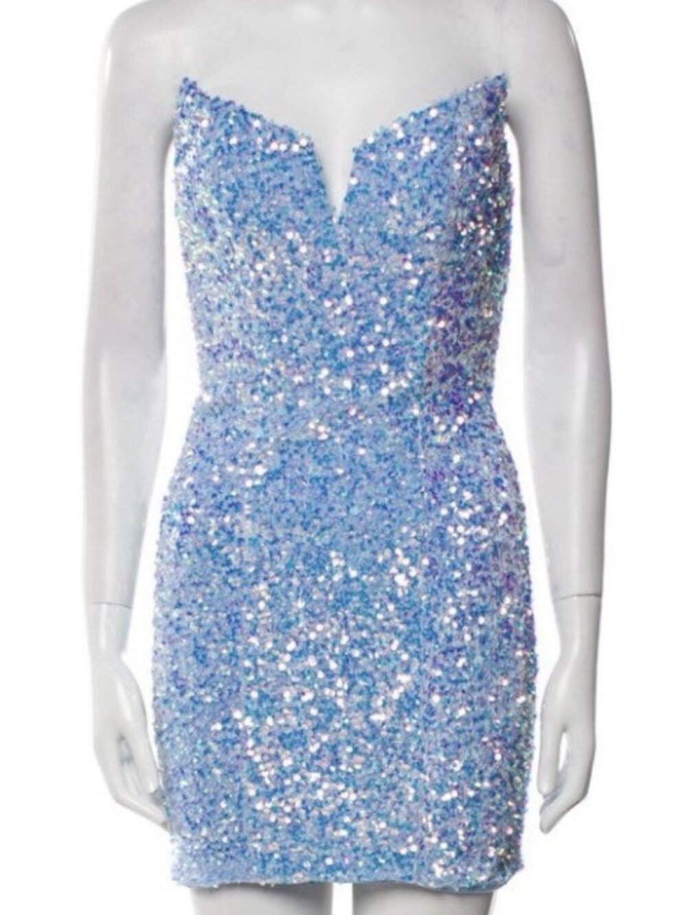 Portia & Scarlett NEW W TAGS Sheath Dress, Blue Sequence, Sz XS (2)